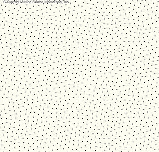 Pin dot pattern on Crepe Techno Printed Loretta, stretch fabric for prom dresses IVORY/BLACK