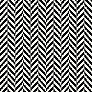 Herringbone zigzag pattern on Crepe Techno Printed Chase knit fabric, ideal for prom dress sewing BLACK/IVORY
