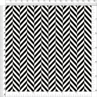 Herringbone zigzag pattern on Crepe Techno Printed Chase knit fabric, ideal for prom dress sewing
