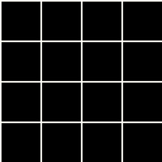 Grid pattern of small squares with thin borders, stretch crepe fabric, techno fabric design BLACK/IVORY