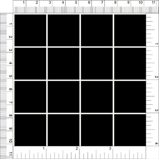 Grid pattern of small squares on Crepe Techno Printed Cell, stretch knit fabric for prom dresses