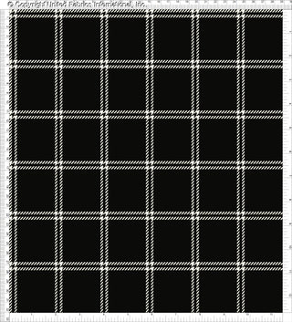 Grid pattern fabric with twill lines forming squares, stretch crepe texture