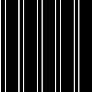 Vertical striped pattern on Crepe Techno Printed Dell, stretch fabric for sewing and prom dresses BLACK/IVORY