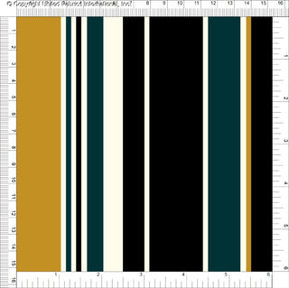 Vertical stripes pattern with varying widths and rose motifs on Crepe Techno Printed Jesse fabric, stretch crepe texture.