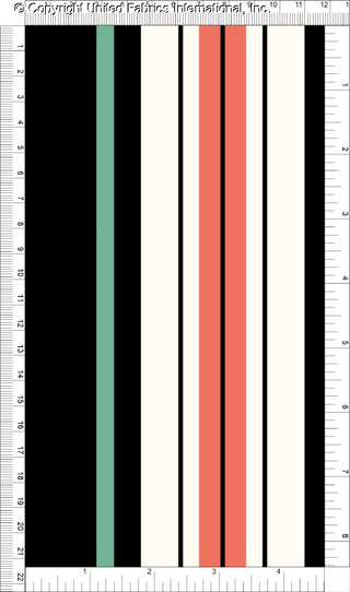 Vertical stripes pattern with varying widths, Stretch Crepe Fabric for prom dresses