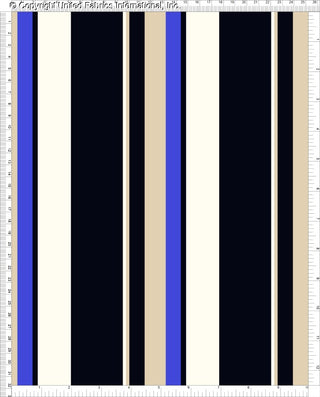 Alternating thick and thin vertical stripe pattern, structured stretch crepe fabric