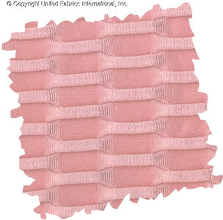 Textured honeycomb knit pattern with dimensional raised geometric shapes for dynamic designs PINK