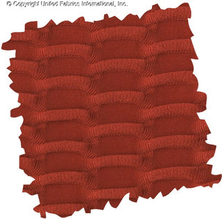 Textured honeycomb knit pattern with dimensional raised geometric shapes for dynamic designs TANGERINE