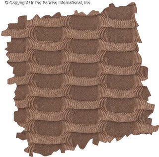 Textured honeycomb knit pattern with dimensional raised geometric shapes for dynamic designs TAUPE