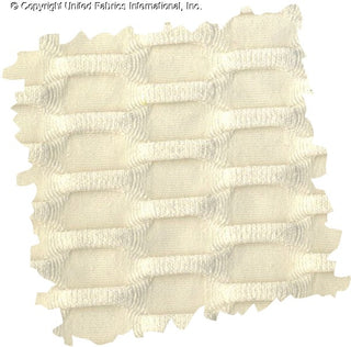 Textured honeycomb knit pattern with dimensional raised geometric shapes for dynamic designs OFF WHITE