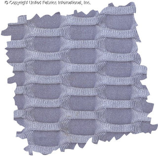 Textured honeycomb knit pattern with dimensional raised geometric shapes for dynamic designs CHAMBRAY