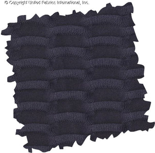 Textured honeycomb knit pattern with dimensional raised geometric shapes for dynamic designs NAVY