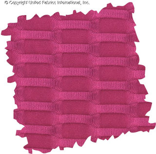 Textured honeycomb knit pattern with dimensional raised geometric shapes for dynamic designs ULTRA PINK