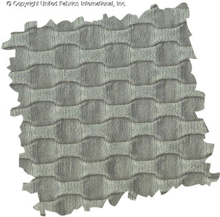Stretch knit fabric featuring a raised honeycomb pattern with a structured, textured jacquard weave ALOE