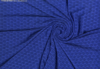 Raised honeycomb texture; ideal for leggings, yoga tops, or sculpted fashionwear