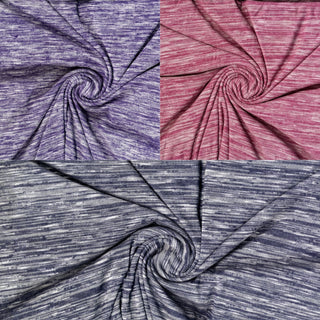 Phantom Rayon Poly Knit Fabric by Yard, Two Tone fabric many colors in Stock.