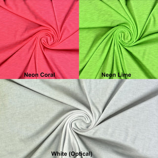 Poly Spun Slub Jersey Knit Fabric By Yard, Many Colors In Stock, Free Shipping