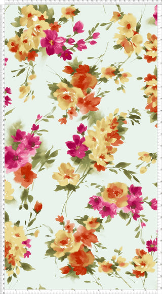 Whimsical Floral Jobeth Yoryu Chiffon – Perfect for Fashion & Crafting