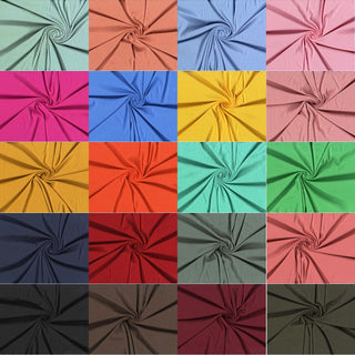Polyester Spandex 4X2 Rib Nile Rib Fabric by Yard Many Colors, Free Shipping