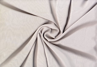 Sheer, soft, lightweight chiffon fabric for bridal gowns, flowy dresses, or elegant curtains. SILVER