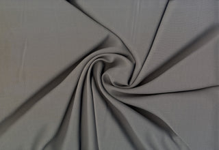 Sheer, soft, lightweight chiffon fabric for bridal gowns, flowy dresses, or elegant curtains. CHARCOAL
