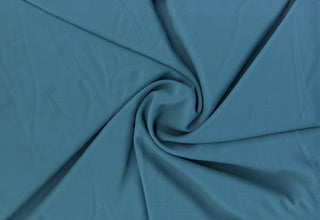 Sheer, soft, lightweight chiffon fabric for bridal gowns, flowy dresses, or elegant curtains. TEAL