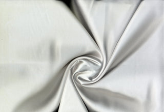 Solid Charmeuse Satin, 100% polyester, 58/60" wide, silky, shiny, 80 GSM, great for dresses, bridal, decor, easy to sew.