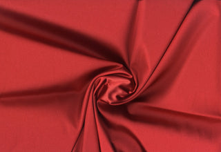 Two-way stretch satin, 97% polyester, 3% spandex—ideal for dresses, pants, and home decor.