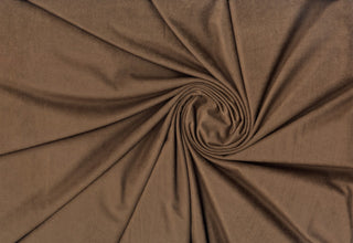 Suede Faux Knit fabric, 90% polyester 10% spandex, brushed texture, soft stretch knit. Sold by the yard. CHOCOLATE