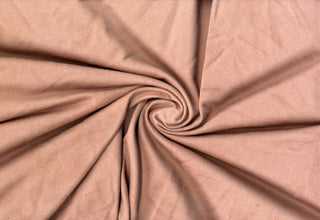French Terry Suede Faux Knit Fabric by the Yard - Stretch Knit, Brushed Suede Effect, Apparel Fabric, Sewing Fabric, Fall Fashion