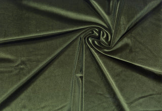 Velvet Stretch Knit Fabric, 92% polyester, 8% spandex, soft four-way stretch, sold by the yard for sewing & crafts.