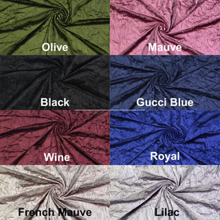 Velvet Panne Iceberg Knit Fabric by the Yard - Crushed Velvet Sewing Fabric for Dress, Top, Costume, Party, Christmas, Halloween Crafts