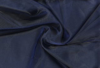 Sheer organza fabric with shiny finish, perfect for wedding gowns, crafts, and elegant DIY projects. ROYAL