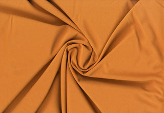 Crepe Woven Spandex Lenox Sewing Fabric by the Yard - Bridal Stretch Crepe Dress Fabric COPPER