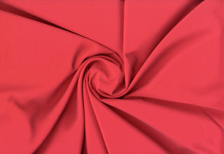 Crepe Woven Spandex Lenox Sewing Fabric by the Yard - Bridal Stretch Crepe Dress Fabric CORAL
