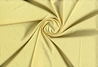 Crepe Woven Spandex Lenox Sewing Fabric by the Yard - Bridal Stretch Crepe Dress Fabric BANANA