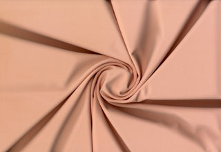 Crepe Woven Spandex Lenox Sewing Fabric by the Yard - Bridal Stretch Crepe Dress Fabric PEACH