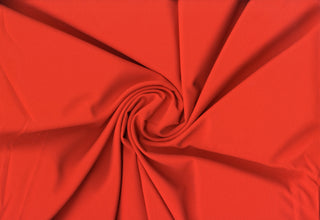 Crepe Woven Spandex Lenox Sewing Fabric by the Yard - Bridal Stretch Crepe Dress Fabric TANGERINE