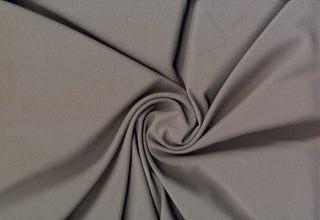 Crepe Woven Spandex Lenox Sewing Fabric by the Yard - Bridal Stretch Crepe Dress Fabric GREY