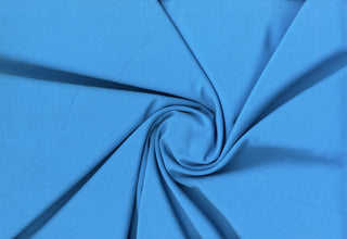 Crepe Woven Spandex Lenox Sewing Fabric by the Yard - Bridal Stretch Crepe Dress Fabric TURQUOISE