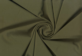 Crepe Woven Spandex Lenox Sewing Fabric by the Yard - Bridal Stretch Crepe Dress Fabric OLIVE