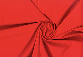 Crepe Woven Spandex Lenox Sewing Fabric by the Yard - Bridal Stretch Crepe Dress Fabric RED
