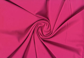 Crepe Woven Spandex Lenox Sewing Fabric by the Yard - Bridal Stretch Crepe Dress Fabric MAGENTA