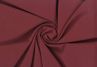 Crepe Woven Spandex Lenox Sewing Fabric by the Yard - Bridal Stretch Crepe Dress Fabric MERLOT