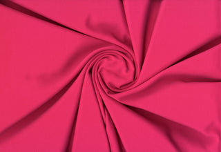 Crepe Woven Spandex Lenox Sewing Fabric by the Yard - Bridal Stretch Crepe Dress Fabric ULTRA HOT PINK