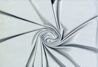 Versa Jersey fabric, 82% polyester, 18% spandex, 4-way stretch, 250 GSM, ideal for activewear and apparel. SILVER