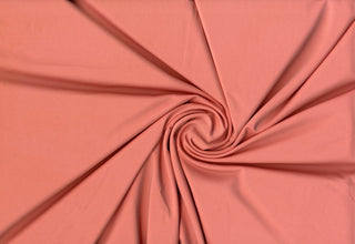 Versa Jersey fabric, 82% polyester, 18% spandex, 4-way stretch, 250 GSM, ideal for activewear and apparel. PEACH BLUSH