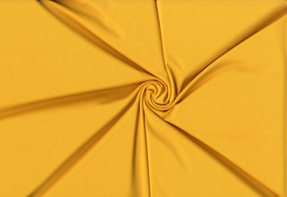 Versa Jersey fabric, 82% polyester, 18% spandex, 4-way stretch, 250 GSM, ideal for activewear and apparel. YELLOW