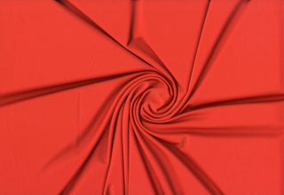 Versa Jersey fabric, 82% polyester, 18% spandex, 4-way stretch, 250 GSM, ideal for activewear and apparel. TANGERINE