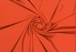 Versa Jersey fabric, 82% polyester, 18% spandex, 4-way stretch, 250 GSM, ideal for activewear and apparel. MANDARIN